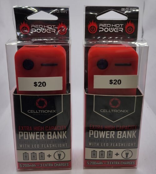 NEW REDHOT POWER CELLLTRONIX 5200MAH
