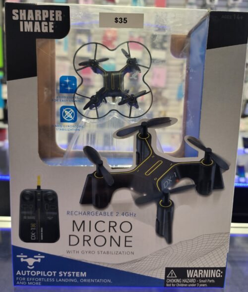 NEW TECH TOYZ MICRO DRONE SHARPER IMAGE