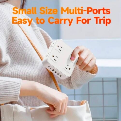 14 IN 1 POWER ADAPTER WITH USB AND TYBE C IN QOMPACT SIZE