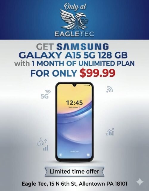 🤩NEW SAMSUNG GALAXY A15 5G WITH UNLIMITED PLAN INCLUDED 🤩