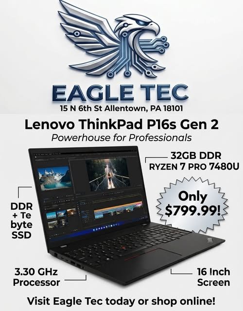 LENOVO THINKPAD IP16S GEN 2 ONE TERABYTE
