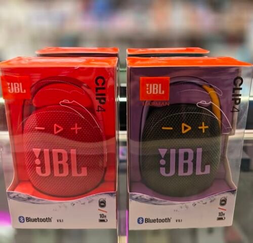 JBL CLIP 4 WATER RESISTANT BLOUTOOTH SPEAKERS