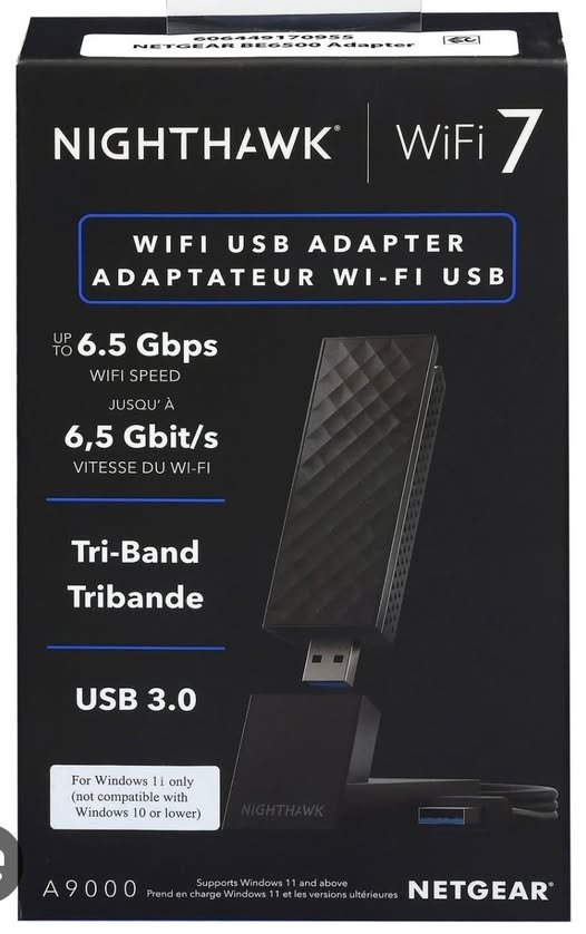 NIGHTHAWK WiFi 7 USB ADAPTER UP TO 6.5 GBPS